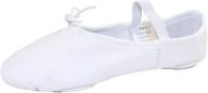 danzcue youth leather ballet slipper girls' shoes for athletics logo