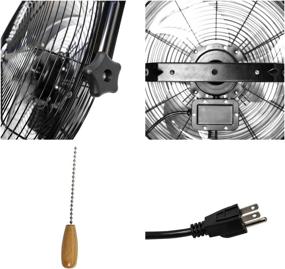 img 1 attached to 💨 Maxx Air 18" Residential Wall Mount Fan - Commercial Grade for Garage & Shop with Easy Operation and Powerful CFM