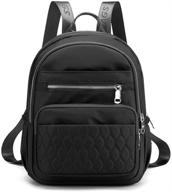 🎒 compact nylon mini backpack purse for women - stylish lightweight daypack for ladies logo