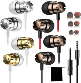 img 4 attached to Earphones Microphone Headphones Chromebook Multipack