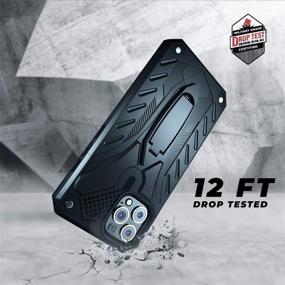 img 3 attached to Kitoo iPhone 11 Pro Max Case with Kickstand - Military Grade 12ft. Drop Tested, Black - Buy Now!