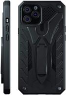 kitoo iphone 11 pro max case with kickstand - military grade 12ft. drop tested, black - buy now! logo