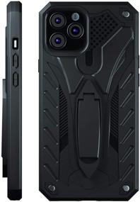 img 4 attached to Kitoo iPhone 11 Pro Max Case with Kickstand - Military Grade 12ft. Drop Tested, Black - Buy Now!