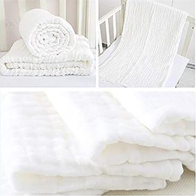 img 1 attached to 👶 Ultimate Newborn Muslin Cotton Towels: The Perfect Blanket for Baby Care