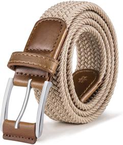 img 4 attached to Stretch Bulliant Woven Braided Multicolors Men's Accessories and Belts