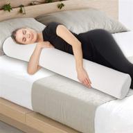 ultimate comfort xxl round cervical roll cylinder bolster body pillow - съемный стираемый чехол, премиум пена с памятью - эргономичное облегчение спины, шеи и позвоночника - длиной 47 дюймов и шириной 7,5 дюйма. логотип
