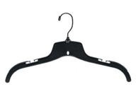 🧥 nahanco 25500bhmg: 100 pack of black heavy-duty plastic shirt/dress hangers with non-slip shoulders and swivel hook логотип