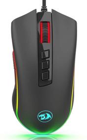 img 4 attached to 🐍 Redragon M711-FPS Cobra FPS Optical Switch (LK) Gaming Mouse: Ultimate Precision with 16.8M RGB Color Backlit, 24,000 DPI & 7 Programmable Buttons