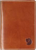 🛂 fjallraven leather passport cover in cognac: stylish and functional travel essential logo