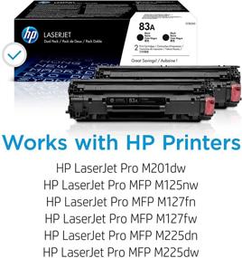 img 3 attached to 🖨️ HP 83A CF283AD Toner-Cartridges, Black - Compatible with HP LaserJet Pro M201dw, M125nw, M127fn, M225 Series