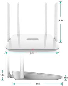 img 3 attached to 🔥 Enhance your Wi-Fi Experience with WAVLINK High Power Wireless Router AC1200 Dual Band - Reliable Gigabit Internet for Long Range Coverage