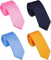👔 tc040e - narrow men's accessories for ties, cummerbunds & pocket squares in 4 color options - skinny neckties logo