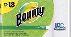 img 4 attached to Bounty Paper Towels, Full Sheet, White, 12 Count: Highly Absorbent and Durable Cleaning Essentials
