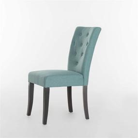 img 1 attached to 🪑 Stylish and Comfortable Blue Fabric Dining Chair: Christopher Knight Home Nyomi Chair