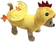 🐶 mogoko funny dog chicken costume: adorable pet halloween christmas rooster cosplay dress in yellow - s size логотип