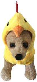 img 1 attached to 🐶 Mogoko Funny Dog Chicken Costume: Adorable Pet Halloween Christmas Rooster Cosplay Dress in Yellow - S Size