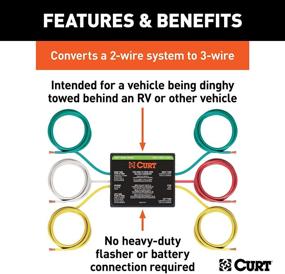 img 3 attached to 🚗 CURT 56196 Конвертер фонарей для буксировки прицепов: решение соединения 2-х проводов с 3-мя проводами