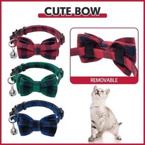 img 1 attached to PAWCHIE Breakaway Bowtie Collar Adjustable