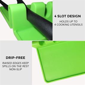 img 1 attached to Efficient Silicone Kitchen Sponges Set | Multiple Countertop Uses