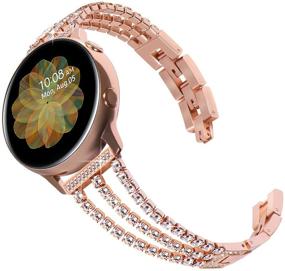 img 4 attached to 🌹 Стильный заменяемый браслет Rose Gold для Galaxy Watch 4, Watch Active 2 и Watch 3 - Surace