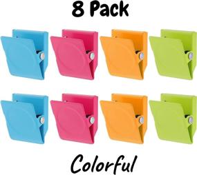 img 3 attached to 🖇️ Mr. Pen- Magnetic Clips (8 pcs) - Assorted Colors, 1.2”, Metal Clip Magnets for Refrigerator and Whiteboard