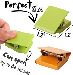 img 2 attached to 🖇️ Mr. Pen- Magnetic Clips (8 pcs) - Assorted Colors, 1.2”, Metal Clip Magnets for Refrigerator and Whiteboard