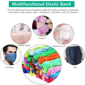 img 2 attached to 🧶 High Elasticity Knit Elastic Band - 33 Yards x 1/4 Inch Width: Craft, Sewing, DIY - Color #13