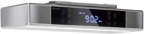 img 4 attached to 📻 AUNA KR-140 Kitchen Radio with Bluetooth, 40 Station Presets & Wireless Streaming, FM PLL Radio Tuner, Dual Alarm, Sleep Timer, LED Lighting, Silver - Built-In Speakers