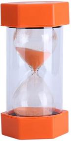 img 2 attached to 🕒 Vibrantly Colored Sand Timers Hourglass for Home and Office Decoration - Ideal Gift, Sand Glass Hourglass 3/10/20/30/60 Minutes Timer Clock (20 mins, Orange)