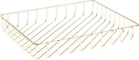 img 4 attached to Fvstar Gold Desk File Tray - Tabletop Wire Storage Organizer for Mail, Magazine, Newspaper - Home Office Organization Solution