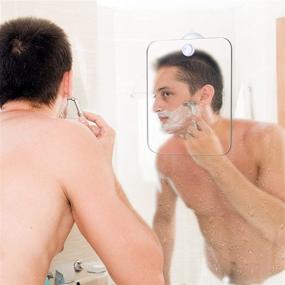 img 1 attached to 🚿 Fogless Shower Mirror for Shaving with Razor Holder - Ultimate Bathroom Accessory for Men & Women