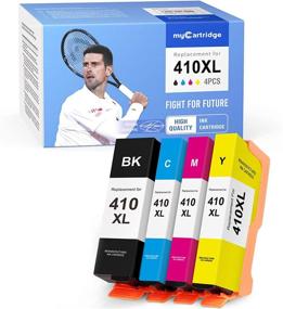 img 4 attached to 🖨️ myCartridge Remanufactured Ink Cartridge: Epson 410XL 410 XL Replacement (4-Pack) for XP-630 XP-830 XP-635 XP-530 Printer