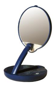 img 2 attached to Floxite MirrorMateAdjustCompact 15xMag - Blue: The Ultimate Portable Beauty Mirror with 15xMagnification