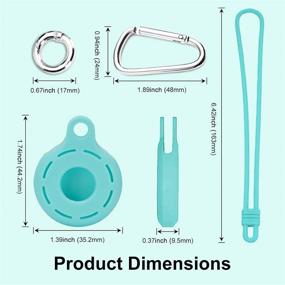 img 2 attached to Силиконовые защитные аксессуары для ключей GPS, устройств поиска и аксессуаров TODAAIR