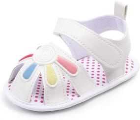 img 4 attached to Five Pointed Sandals Bottom Toddler Months Boys' Shoes