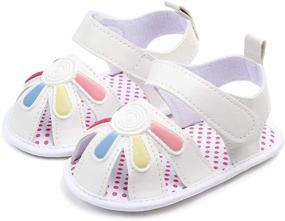 img 2 attached to Five Pointed Sandals Bottom Toddler Months Boys' Shoes