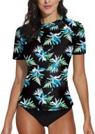 sleeve floral tropical summer swimming logo