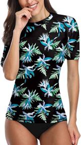 img 1 attached to Sleeve Floral Tropical Summer Swimming