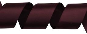 img 2 attached to 🎀 Burgundy Solid Double Face Satin Ribbon - 1-1/2 inch by 25 Yards, Perfect for DIY Hair Accessories, Scrapbooking, Gift Packaging, Party Decoration, Wedding Flowers