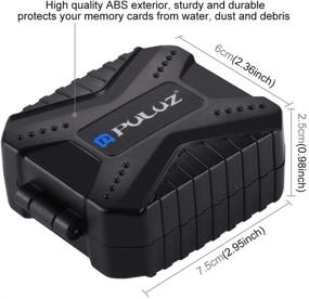 img 1 attached to 💦 PULUZ XQD Card Case: Waterproof & Shockproof Flash Memory Card Holder with 11 Slots for XQD, CF, SD, SIM, TF Cards