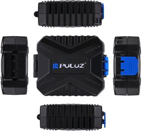 img 2 attached to 💦 PULUZ XQD Card Case: Waterproof & Shockproof Flash Memory Card Holder with 11 Slots for XQD, CF, SD, SIM, TF Cards