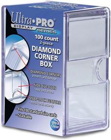 img 2 attached to Protective and Versatile: Ultra Pro Diamond Corners Clear Card Storage Box (SF100D) - Safeguard Your Collection with 100 Count Capacity!