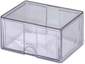 img 1 attached to Protective and Versatile: Ultra Pro Diamond Corners Clear Card Storage Box (SF100D) - Safeguard Your Collection with 100 Count Capacity!