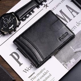 img 2 attached to 💼 Streamlined Carbon Wallet: Slim Bifold Pocket for Men's Minimalist Accessories