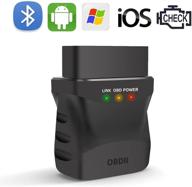 🚗 bluetooth 4.0 obd2 diagnostic scanner code reader for iphone, android, ipad, pc | car auto obd ii diagnostic scan tool for check engine lights | stable & fast performance logo