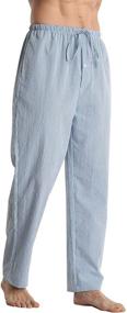 img 3 attached to Pyjamas Cotton Lounge Pajama Bottoms Men's Clothing for Sleep & Lounge