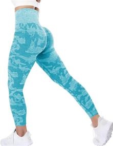 img 4 attached to YEOREO Seamless Workout Leggings Compression Sports & Fitness