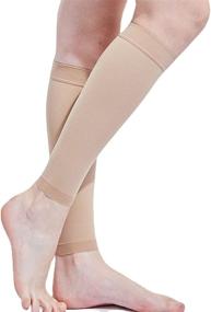 img 4 attached to 🧦 Kingbridal 15-20mmHg Medical Compression Stockings for Women - Calf Sleeve Socks