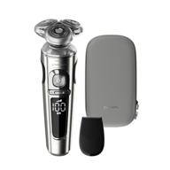 🪒 philips norelco shaver 9000 prestige: rechargeable wet/dry electric shaver + trimmer attachment, premium case - sp9820/87 logo