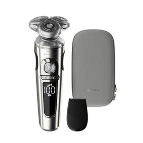 img 4 attached to 🪒 Philips Norelco Shaver 9000 Prestige: Rechargeable Wet/Dry Electric Shaver + Trimmer Attachment, Premium Case - SP9820/87